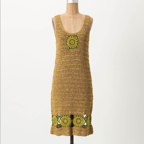Anthropologie Dresses & Skirts - Anthropologie Needlework Sunflower Dress- Size XS